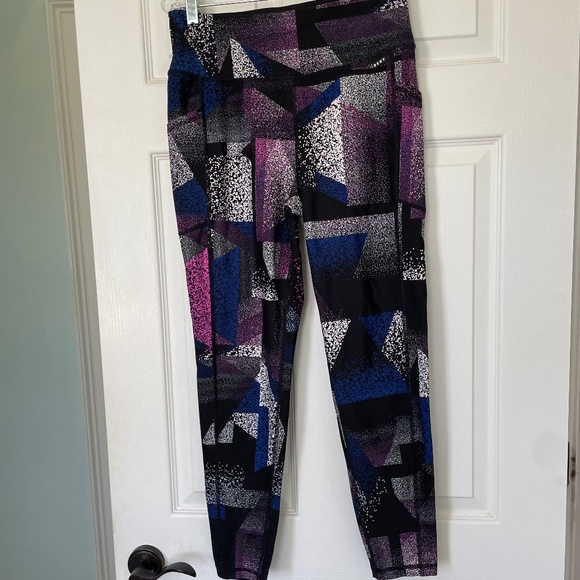 DKNY Sport Multicolor Leggings - Size M - Picture 1 of 3